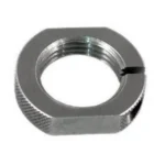 Hornady Sure-loc Die Locking Ring in silver metal, top view with split side