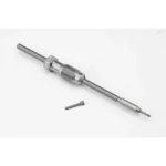 Hornady Zip Spindle Kit silver threaded spindle and separate pin, angled view