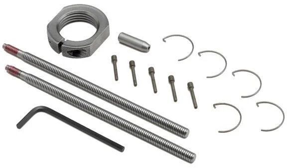 primary-30323 Hornady Die Maintenance Kit, assorted springs, clips, pins, ring and hex keys laid out