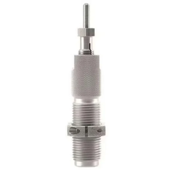 Hornady Full Length Die for Series III 25 Creedmoor .257 silver metal die, front view
