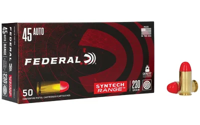 Federal Cartridge Co. Federal American Eagle Syntech Handgun Ammunition .45 ACP 230 gr TSJ 830 fps 50/ct