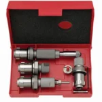 Hornady Die Box - Large, open red case with black foam insert and fitted dies