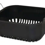 Hornady Lock-N-Load Sonic Cleaner Sonic Basket, black angled basket with metal handles