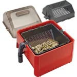 Hornady Rotary Media Sifter red rotary sifter with clear lid and brass cases