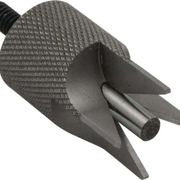 Hornady Lock-N-Load 4-Blade Outside Diameter Deburring Tool, black angled close-up with four blades