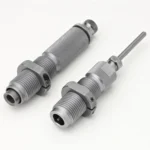 Hornady Custom Grade New Dimension Series III Rifle 2-Die Set, two silver dies