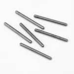 Hornady Decapping Pins Small 6pk, six silver pins in top view