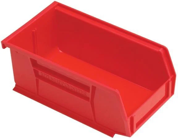 primary-30849 Hornady Lock-N-Load AP Cartridge Catcher, red open-top plastic bin in angled front view