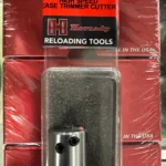 Hornady High Speed Case Trim Cutter, silver cutter in red retail blister packaging