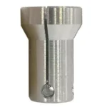 Hornady High Speed 3-in-1 Power Case Trimmer, silver case clamp collet in front view