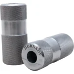 Hornady Cartridge Gauge .357 Magnum silver metal gauges, upright and angled front views