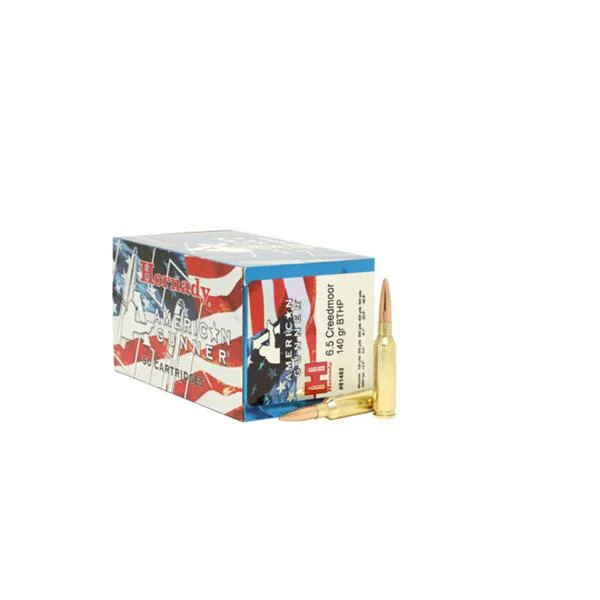 Hornady Mfg Hornady American Gunner Bulk Rifle Ammunition 6.5 Creedmoor 140 gr BTHP 2690 fps 50/ct