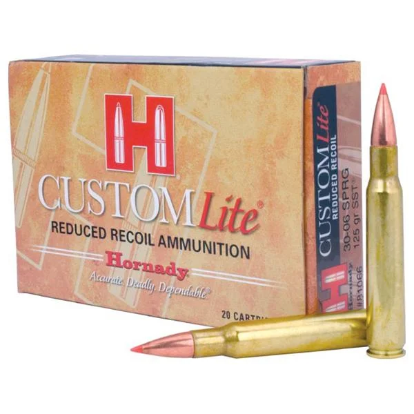 Hornady Mfg Hornady Custom Lite Rifle Ammunition .30-06 Springfield 125 gr SST Custom Lite 20/ct
