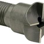 Hornady Reloading Cam Lock Trimmer Cutter, silver angled view with threaded shaft