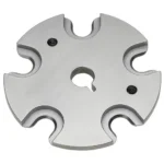 Hornady Shell Plate #11 silver top view with five shell slots and central opening