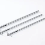 Hornady Lock-N-Load Bullet Tube, angled view of four clear tubes with metal clips