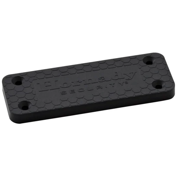 Hornady Magnetic Handgun Mount Black, angled top view with textured rectangular surface