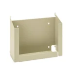 Hornady Square-Lok Document Holder Tan, front view with open top and mounting holes