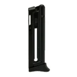 Bersa Thunder 22LR & Firestorm 22 Handgun Magazine, black front view with extended finger rest