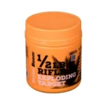Sonic Boom Exploding Rifle Target, orange cylindrical container with black label, front view