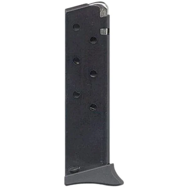 Bersa Thunder 380 Handgun Magazine, black matte front view with witness holes and base plate