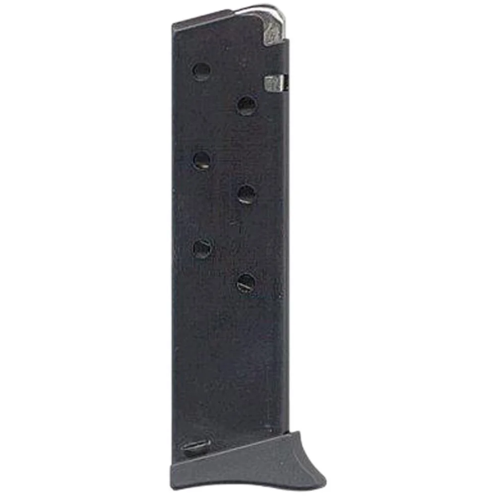 primary-31306 Bersa Thunder 380 Handgun Magazine, black matte front view with witness holes and base plate