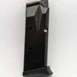 Bersa Thunder 9 Magazine, black matte steel magazine in an angled front view