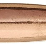 Sierra MatchKing rifle bullet, copper-coloured side view with pointed tip and grooved body