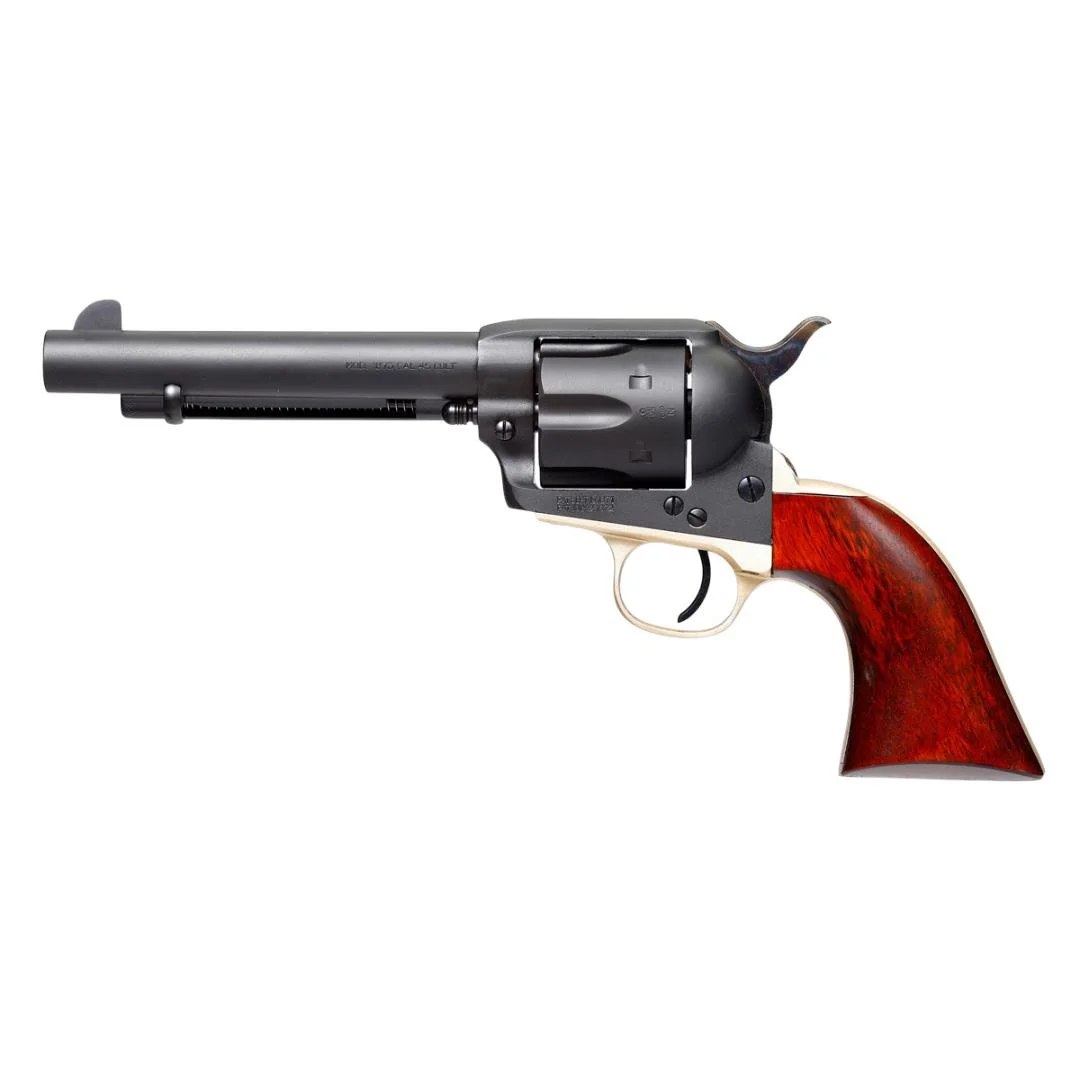 primary-3141 Taylor's & Company Firearms Taylors & Company Old Randall Handgun .45 Colt 6rd Capacity 5.5" Blued Barrel Wood Grip