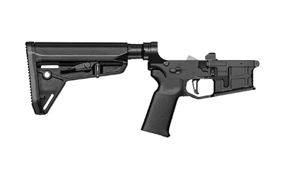RADIAN ADAC15 CMPLTE LOWER RCV BLACK, right-side view with pistol grip and adjustable stock
