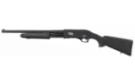 Armscor RIA IMPORTS MERIVA black right-side view with ribbed fore-end and synthetic stock