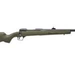 Savage Arms SAV 110 Ridge Hunter rifle, right-side view with green stock and black barrel