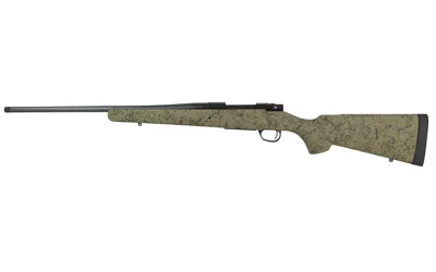 Howa M1500 SPR LGHT side view with green camouflage stock and black barrel