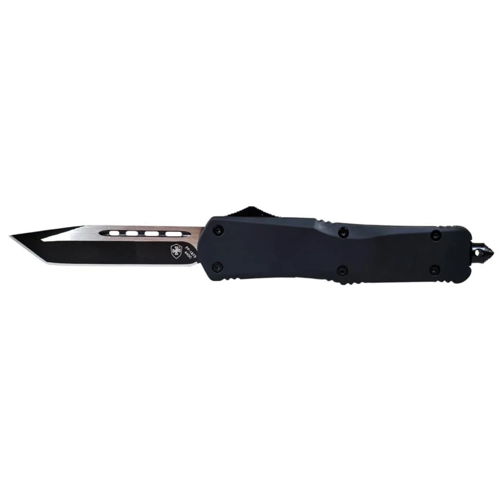 primary-31678 Templar Knife Large Black Rubber Knife 3-1/2" Tanto Blade Black