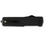 Templar Knife Templar Knives Premium Lightweight Black Rubber Automatic Knife 3 1/2" Drop Point Blade Black