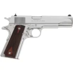 Colt Manufacturing Colt 1911 Gov't Handgun .45 ACP 8rd Magazine 5" Barrel Polished Stainless with Wood Grips