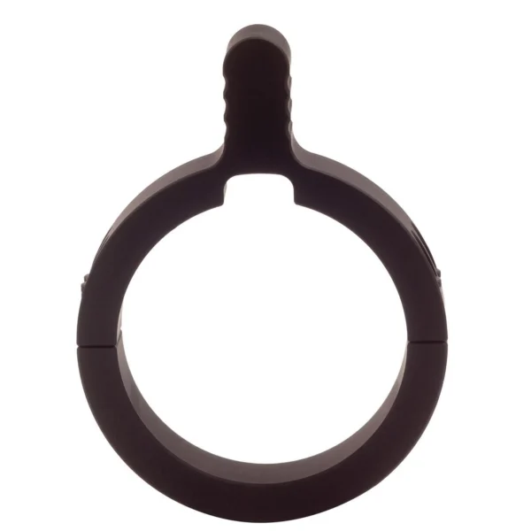 Millett MagniLever Aluminum Scope Rings, dark metal circular lever, front view