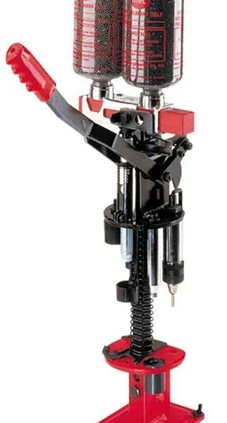 Mayville Engineering Co./Mec MEC 600 Jr. Mark 5 Reloader, red and black front view