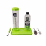 The Allen Company Inc. Breakthrough Clean Suppressor Cleaning Kit, green stand, bottles, tube and brushes