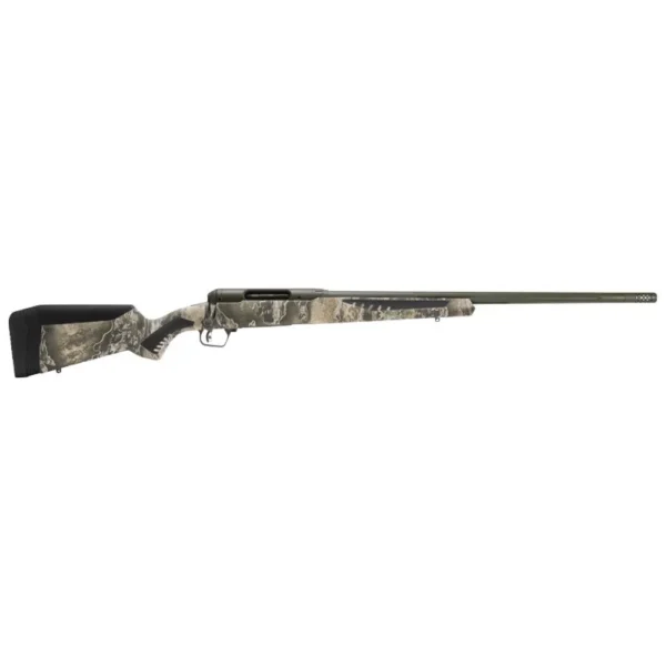 Savage Arms 110 Timberline camouflage bolt-action rifle, full right-side view