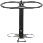 MEC Bottle Support for Single Stage Models, black upright support with circular bottle rings