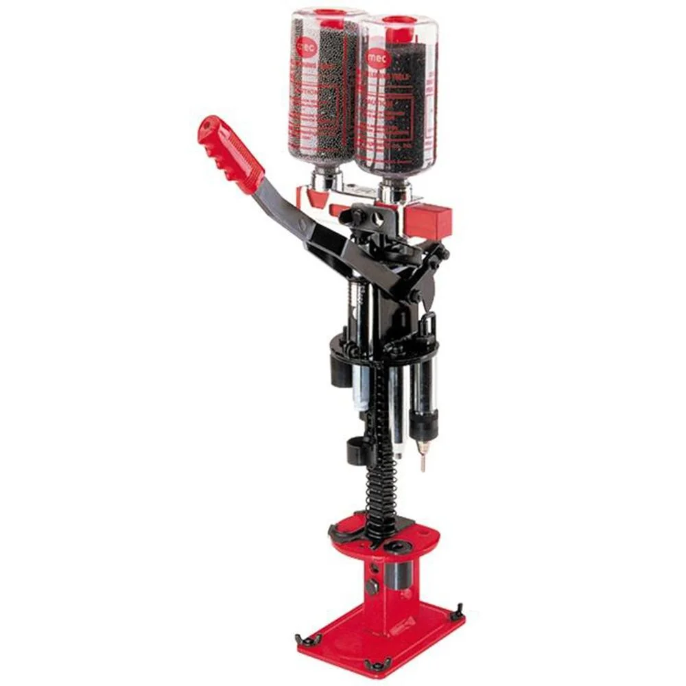 primary-31972 Mayville Engineering Co./Mec MEC 600 Jr. Mark 5, red and black reloader with twin bottles