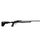 CVA Scout XP Rifle, right-side view with black stock, stainless barrel and mounted scope