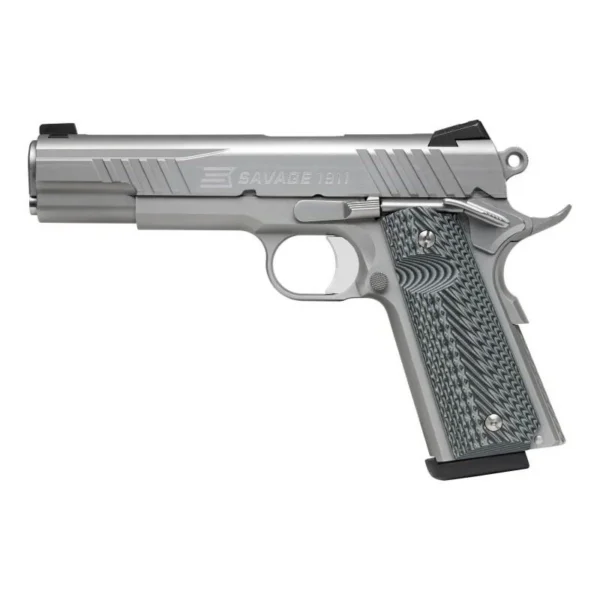 Savage Arms Savage 1911 Gov't Style Handgun .45 Auto 8rd Magazines (1) 5" Barrel Stainless Steel - DEMO
