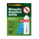 ThermaCell Mosquito Repellent Refill Value Pack, green box with fuel cartridge and blue mats