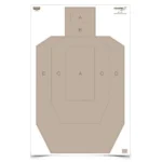 Birchwood Casey EZE-Scorer Paper Practice Targets tan silhouette target, front view