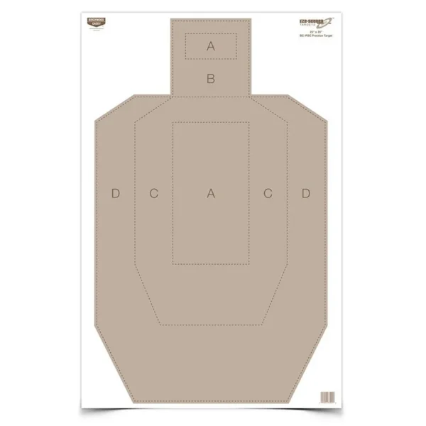 Birchwood Casey EZE-Scorer Paper Practice Targets 23" x 35" IPSC 100/ct