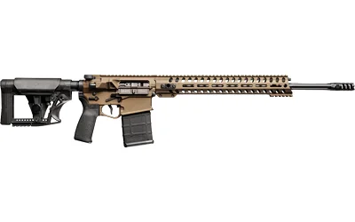 Patriot Ordnance Factory POF REVOLUTION DI, bronze left-side view with black stock and magazine