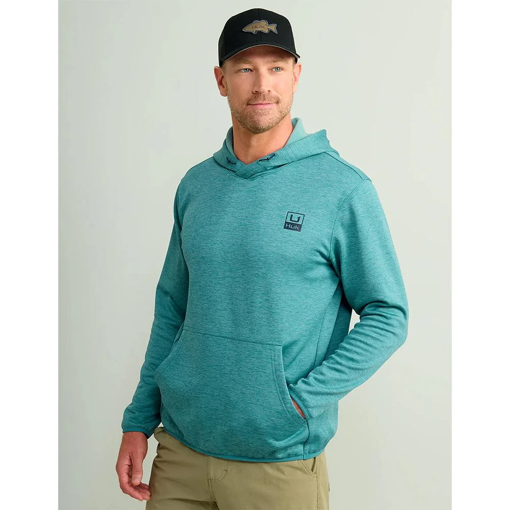 primary-32192 Marolina DBA HUK Huk Huk'd Up Performance Fleece Hoodie Storm Blue Heather S