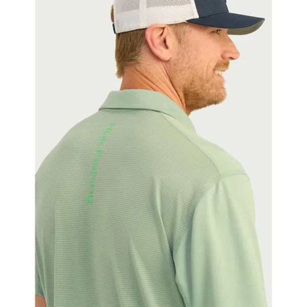 Marolina DBA HUK Huk Icon Polo Short Sleeve Shirt Fog Green S